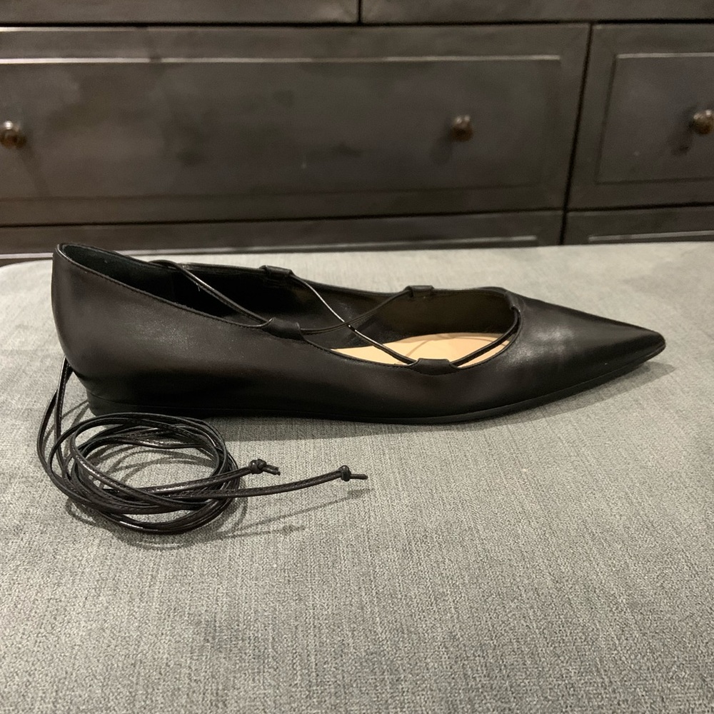 M KORS COLLECTION✨Runway
beautiful craftsmanship, lace up flats.
Orig. $830. - Picture 3 of 11